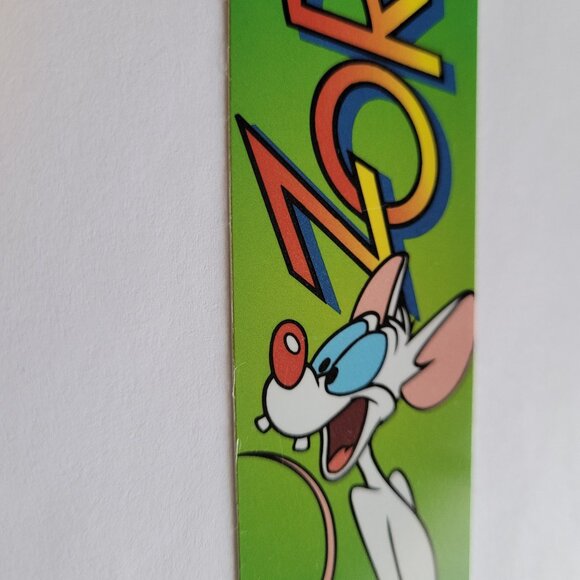 Vintage 90s Pinky Brain Zort! Tassel Bookmark Animaniacs Warner, 1995, KBO-12335 - Picture 5 of 13